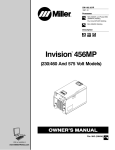 Miller Electric Invision 456MP User's Manual