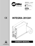 Miller Electric INTEGRA 201/241 User's Manual