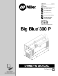 Miller Electric Big Blue 300 P User's Manual