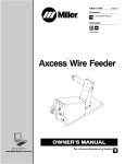 Miller Electric Axcess User's Manual