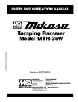 Mikasa Drums 35W User's Manual