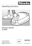 Miele S 5000 User's Manual