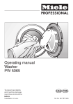 Miele PW 5065 User's Manual