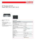 Miele KMR 1135 Specification Sheet