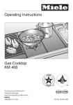 Miele KM 406 User's Manual