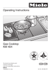 Miele KM 404 User's Manual