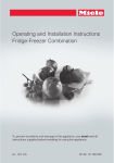 Miele KFNS 37692 iDE Operating and Installation Instructions