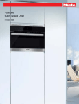 Miele H 6800 BM Specification Sheet