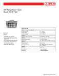Miele DAR 1120 Specification Sheet