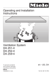 Miele DA251-4 User's Manual