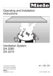Miele DA2280 User's Manual