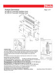 Miele DA 6480 Downdraft Specification Sheet