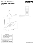 Miele DA 289 Specification Sheet