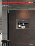 Miele CVA 6805 Truffle Brown Plumbed Built-in Specification Sheet