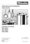 Miele 4-Burner Operating and Installation Instructions