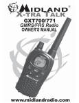 Midland Radio GXT771 User's Manual