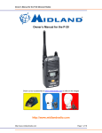 Midland Radio P-20 User's Manual