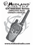 Midland Radio GXT 850 User's Manual