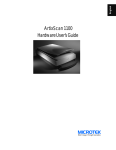 Microtek Artix Scan1100 User's Manual