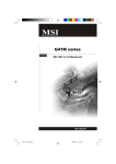 Microstar G41M User's Manual