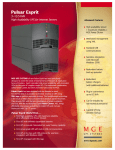 MGE UPS Systems Pulsar Esprit 313.5 kVA User's Manual