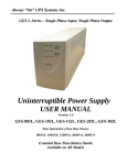 MGE UPS Systems GES-152L User's Manual