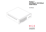 MGE UPS Systems EX10Rack User's Manual