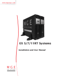MGE UPS Systems EX-11RT User's Manual