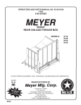 Meyer Cable Box 8118 User's Manual