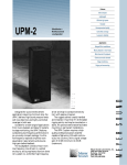 Meyer Sound UPM-2 User's Manual