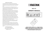 Metrik Mobile Electronics MCD-797 User's Manual