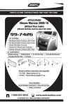Metra Electronics NISSAN MURANO 99-7426 User's Manual