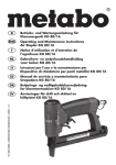 METABO KG 16 User's Manual