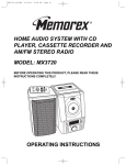 Memorex MX3720 User's Manual