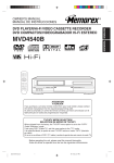 Memorex MVD4540B User's Manual