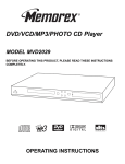 Memorex MVD2029 User's Manual
