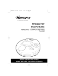 Memorex MPD8807CP User's Manual