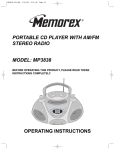 Memorex MP3838 User's Manual