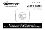 Memorex MMP3642 User's Manual