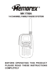 Memorex MK1700A User's Manual