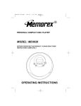 Memorex MD3026 User's Manual