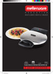 Mellerware Waffle Iron 27300 User's Manual