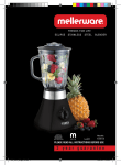 Mellerware Blender 62002 User's Manual