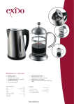 Melissa Cord Free Electrical Kettle and Press Coffee Maker 245-059 User's Manual
