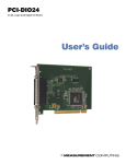 Measurement Specialties PCI-DIO24 User's Manual