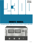 McIntosh MC-2300 User's Manual