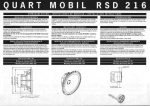 MB QUART Quart Mobil RSD 216 User's Manual