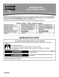 Maytag Refrigerator MFI2269VEM User's Manual