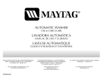 Maytag MTW5807TQ User's Manual