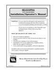 Maytag MLG32PDA User's Manual